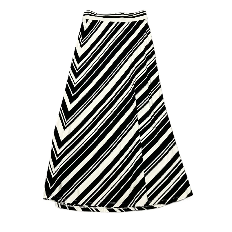 women's work skirtsBlack & White Skirt Maxi By Ann Taylor, Size: S