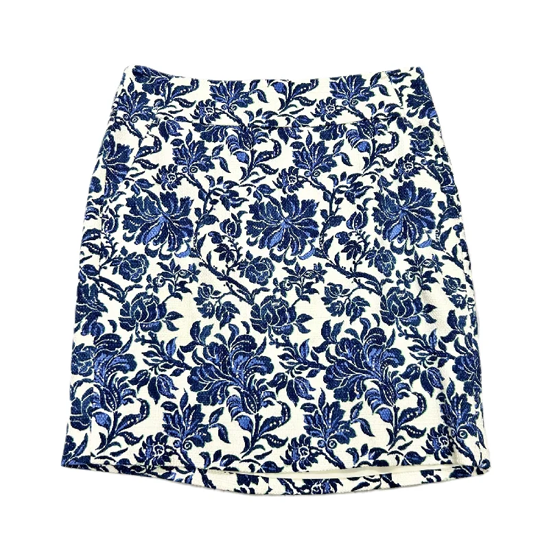 women's dressy circle skirtsBlue & White Skirt Mini & Short By Ann Taylor, Size: 0