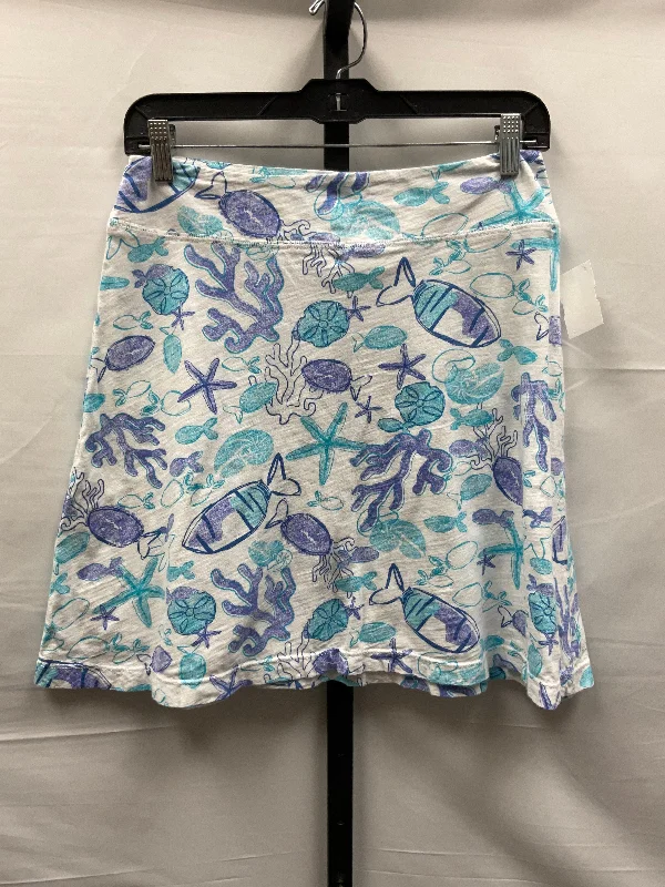 women's evening skirtsBlue & White Skirt Mini & Short Fresh Produce, Size Xs