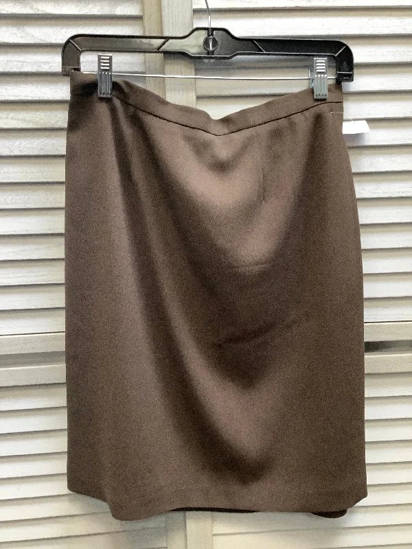 women's tiered skirtsBrown Skirt Midi Chaus, Size 8