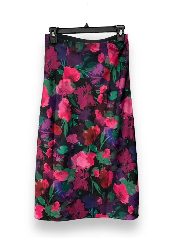 women's lace-up skirtsFloral Print Skirt Midi J. Crew, Size Xxs