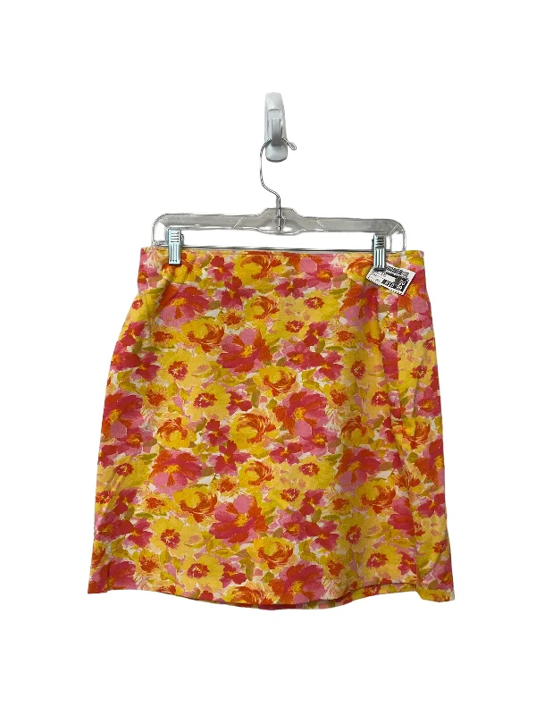 women's affordable velvet skirtsFloral Print Skirt Midi Old Navy, Size M