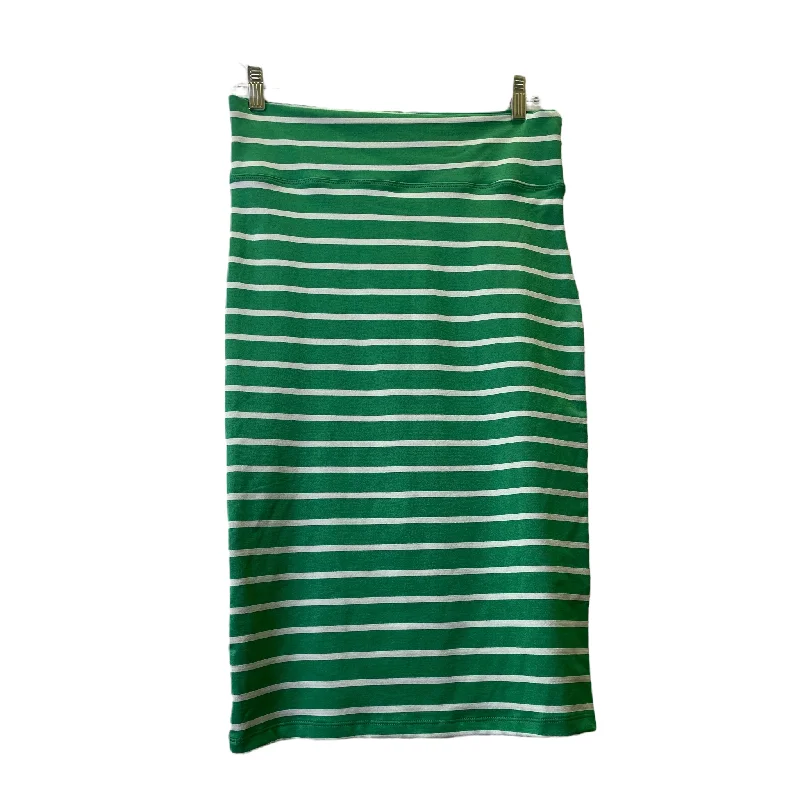 women's striped skirtsGreen Skirt Mini & Short By SOHO LADY Size: 16