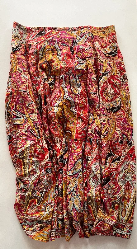 women's woven skirtsMulti-colored Skirt Midi Anthropologie, Size Xl