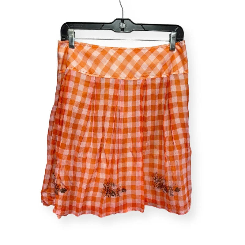 women's loungewear dressy skirtsOrange Skirt Mini & Short Free People, Size 4