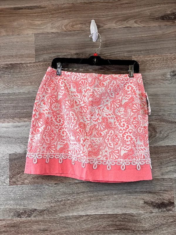 women's travel-friendly cocktail skirtsOrange & White Skirt Mini & Short Vineyard Vines, Size 8