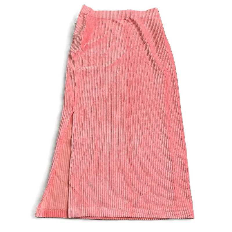 women's velvet mini skirtsPink Skirt Midi By Free People, Size: S