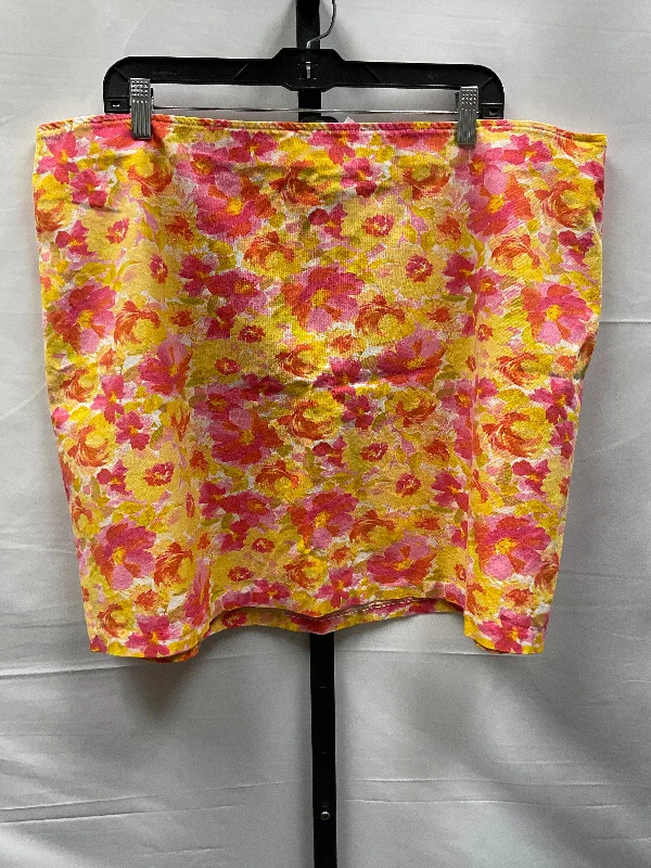 women's casual high-slit skirtsPink & Yellow Skirt Mini & Short Old Navy, Size 2x