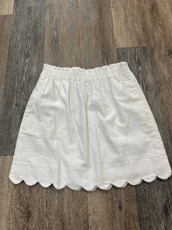 women's casual high-slit skirtsWhite Skirt Mini & Short J. Crew, Size 4