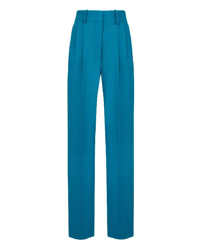 women's low-rise pantsCool & Easy Kaspia Fox Pants In Turquoise