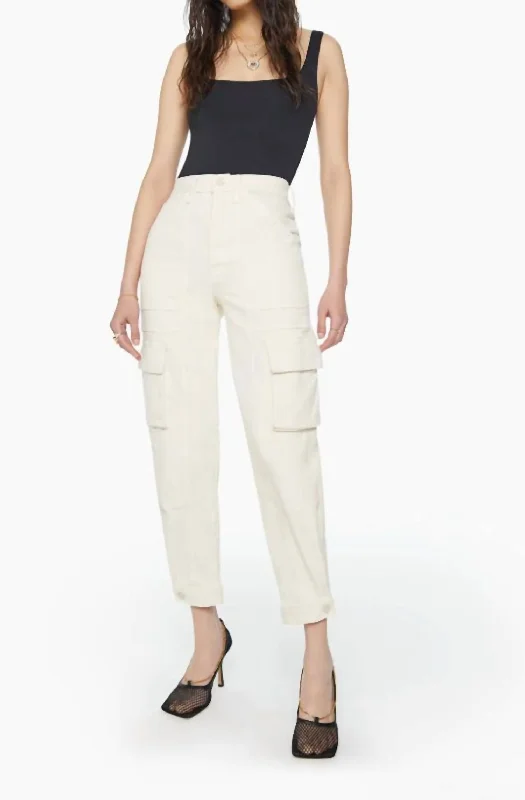 women's button-fly pantsCurbside Cargo Flood Pant In Eggnog