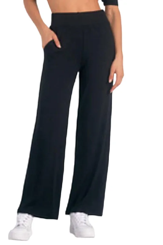 women's cashmere pantsDrawstring Pants In Black