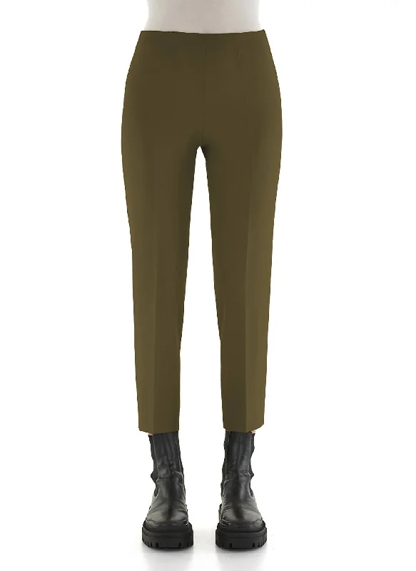 women's straight-leg pantsEmanuela Stretch Wool Pant In Olive