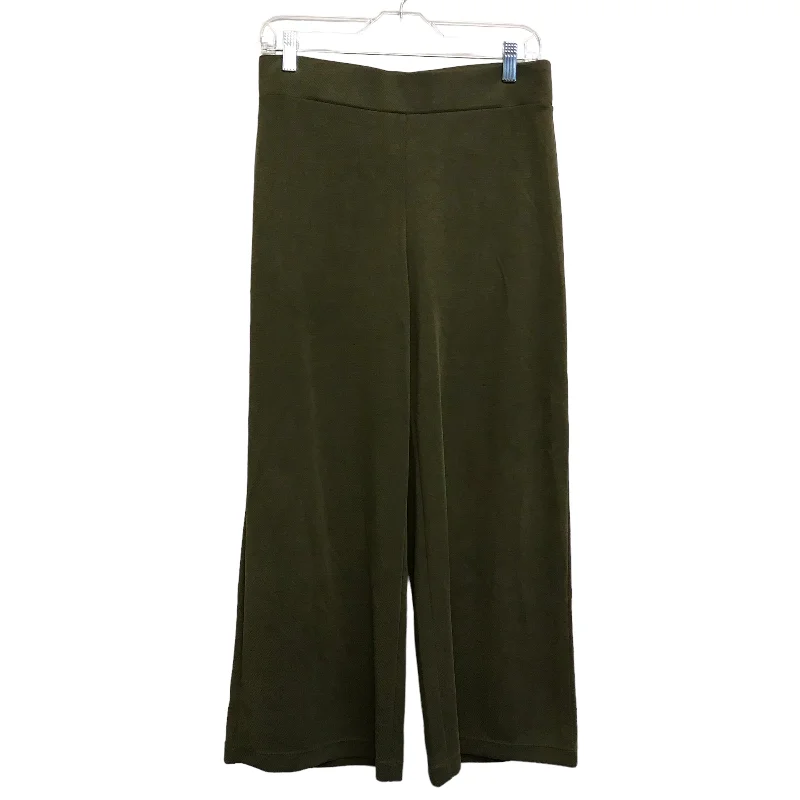 women's slim-fit pantsGREEN PANTS WIDE LEG by LOFT Size:4