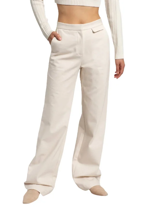 women's trendy pantsHigh Rise Slim Pants In Natural