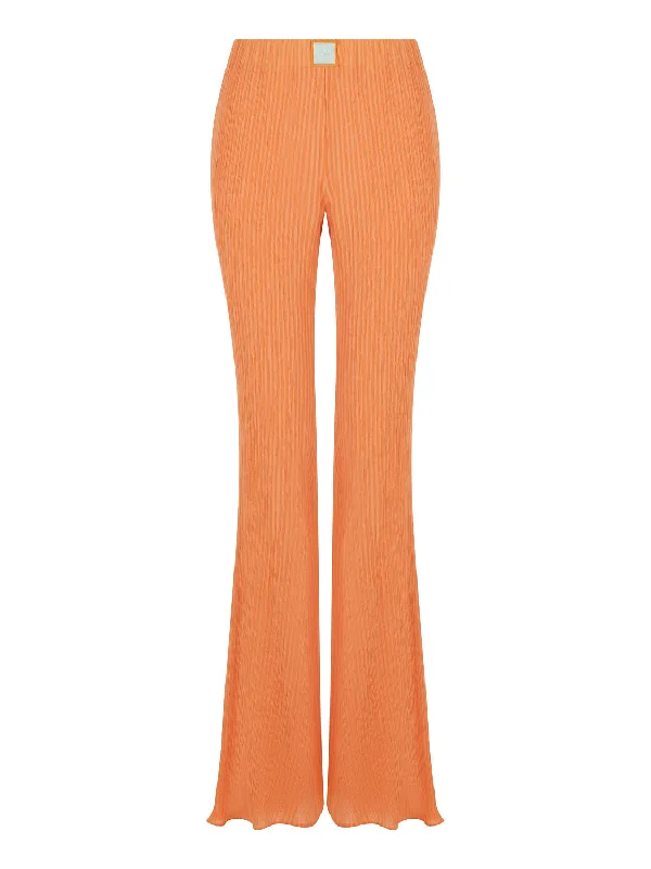 women's striped pantsHigh-Waisted Flare Pants