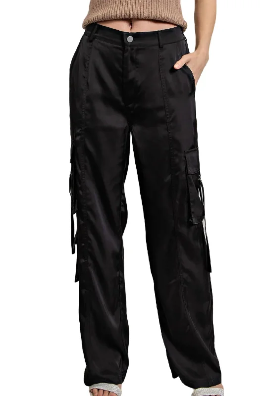 women's skiing pantsI Want It All Cargo Pants In Black