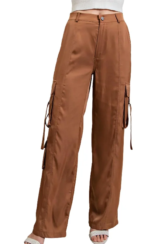 women's mini pantsI Want It All Cargo Pants In Coco