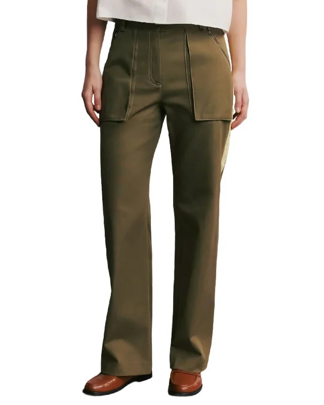 women's cargo pantsIsa Cargo Pants In Dark Olive