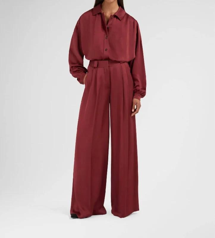 women's designer pantsNovalis Husi Pants In Rust