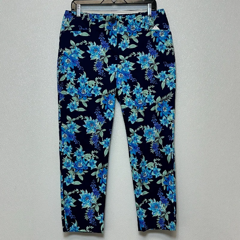 women's elastic waist pantsPants Ankle By Talbots O In Floral, Size: 10