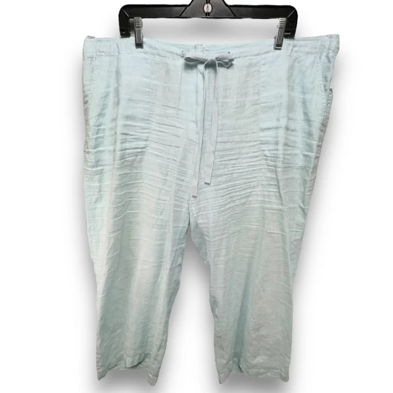 women's skinny pantsPants Linen By Eileen Fisher In Aqua, Size: Xl