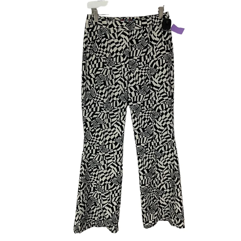 women's luxury pantsPants Wide Leg By Urban Outfitters In Black & White, Size: 6