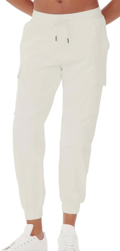 women's flare pantsSupplex Cargo Pants In White