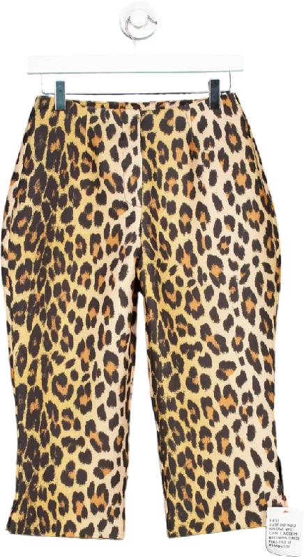 trendy women's topsTopshop Leopard Print Trousers UK 8