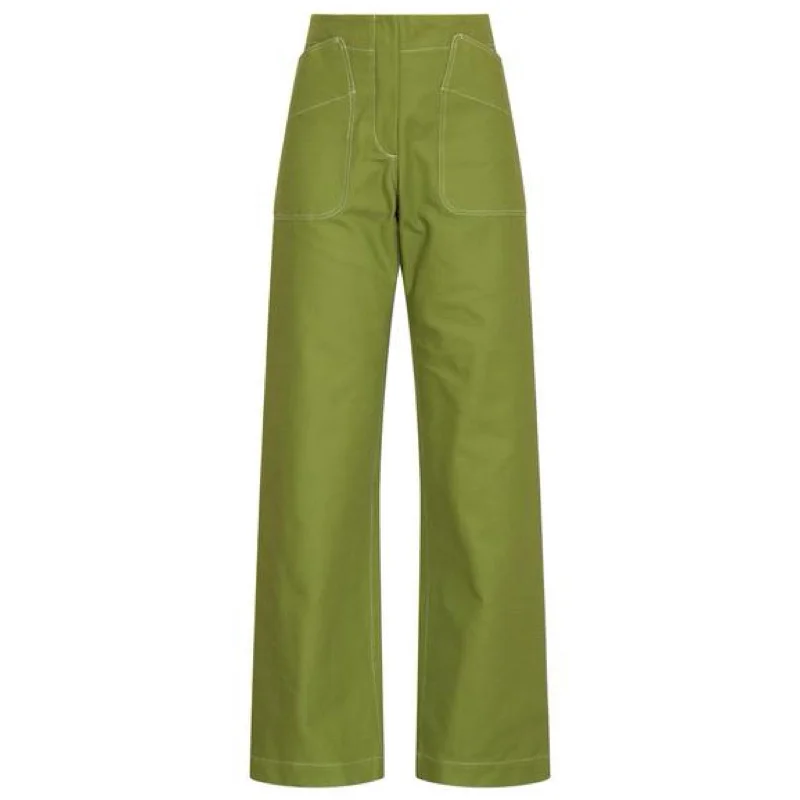 women's tops for everyday eleganceTopstitch Melrose Green