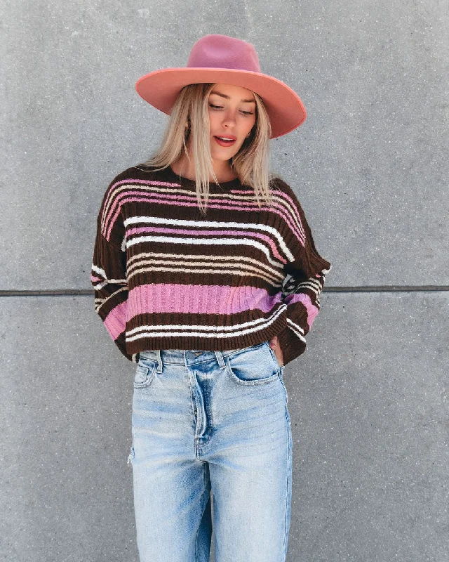 Backless DressDaniella Multi Striped Sweater - FINAL SALE