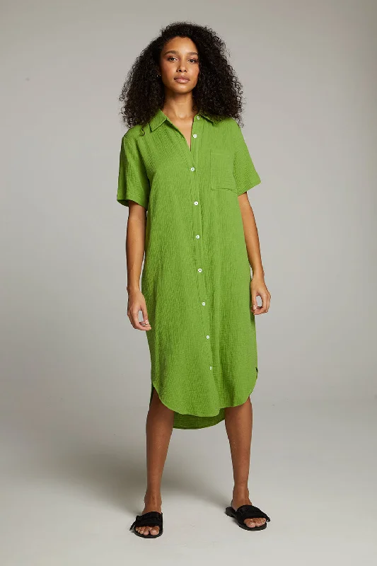 women's casual Friday dressesSebastian Piquant Green Button Down