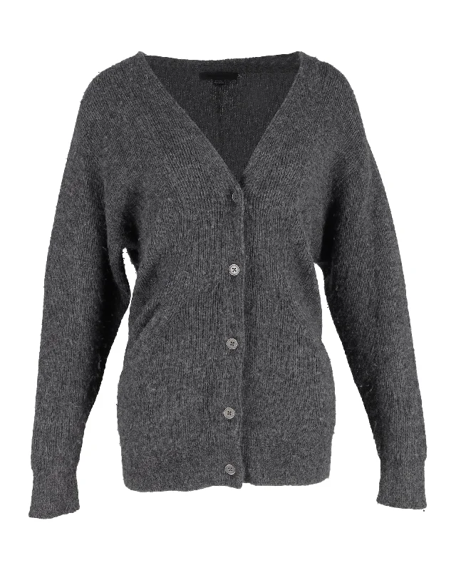 Cashmere Children's SweatersAlexander Wang Buttoned Cardigan in Grey Wool