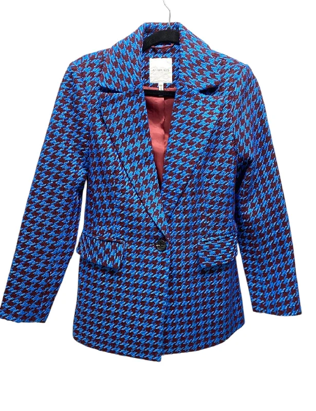 women's coats with cinched waistsBlazer By Avec Les Filles In Blue & Red, Size: S