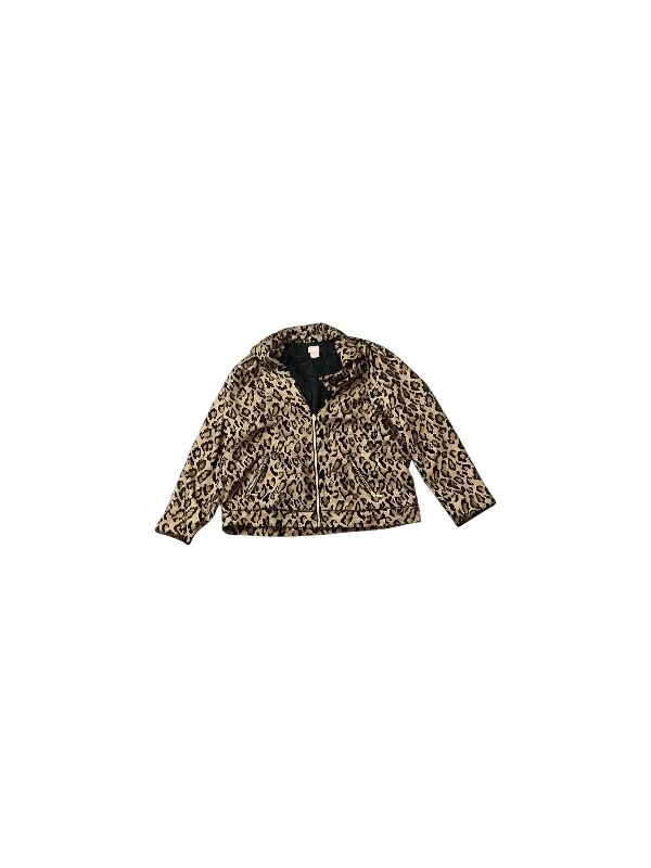 vegan women's coats (fur-free options)Blazer By Chicos In Animal Print, Size: Lp