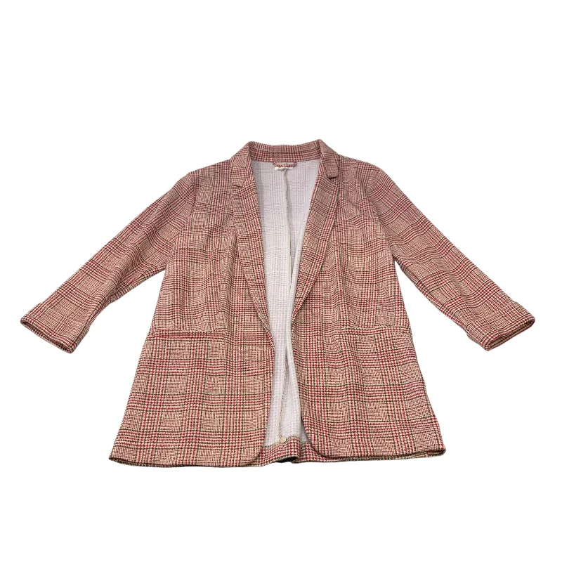 cozy women's coatsBlazer By Maurices In Brown & Pink, Size: L