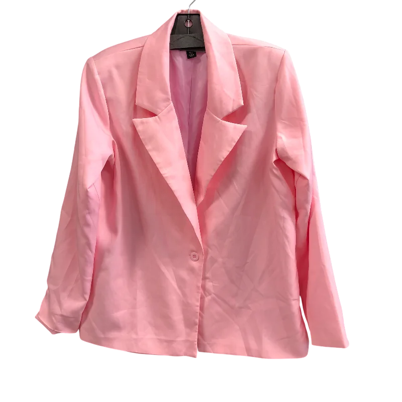 women's coats for countryside strollsBlazer By Pretty Little Thing In Pink, Size: 6