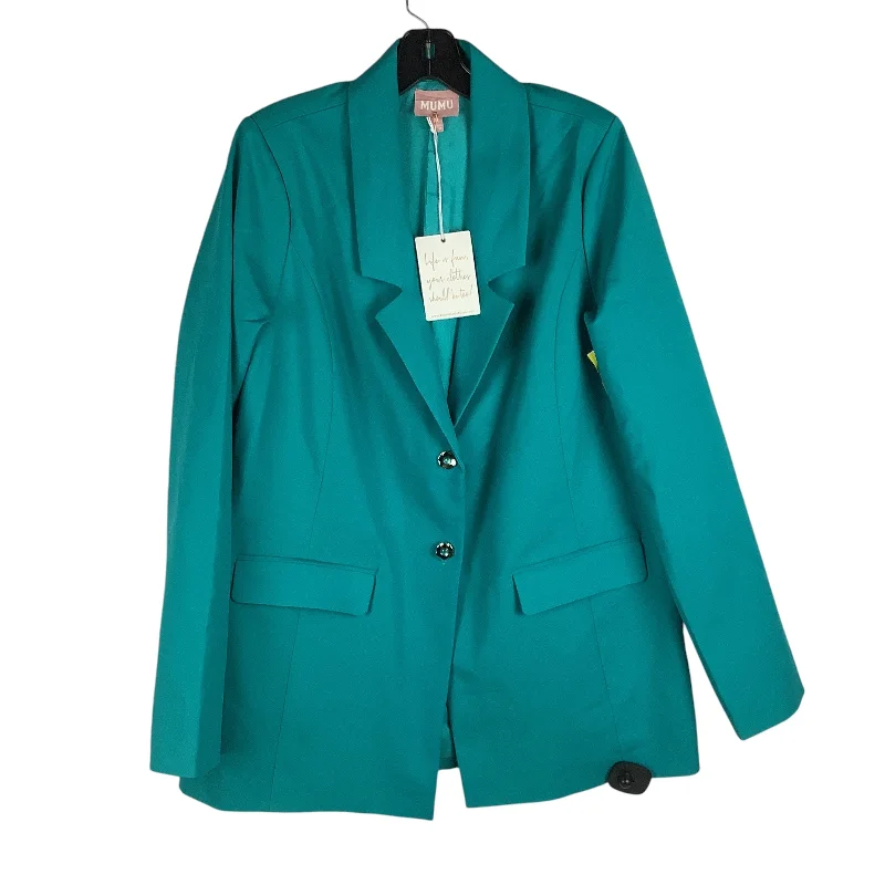 women's coats for fashion-conscious professionalsBlazer By Show Me Your Mumu In Teal, Size: Xl