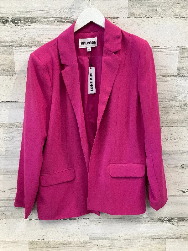 sustainable women's coatsBlazer By Steve Madden In Pink, Size: L