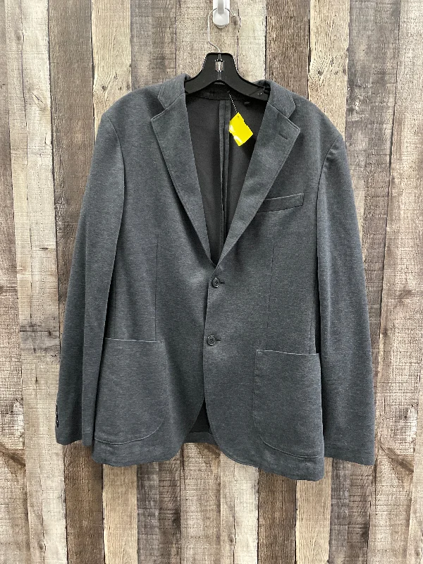 women's coats with pocketsBlazer By Uniqlo In Grey, Size: L