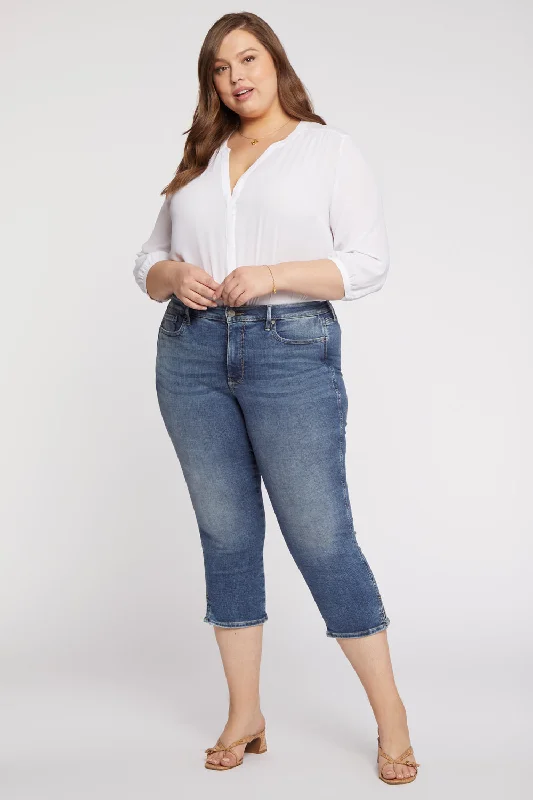 women's denim jeans for special occasionsChloe Capri Jeans In Plus Size - Loire