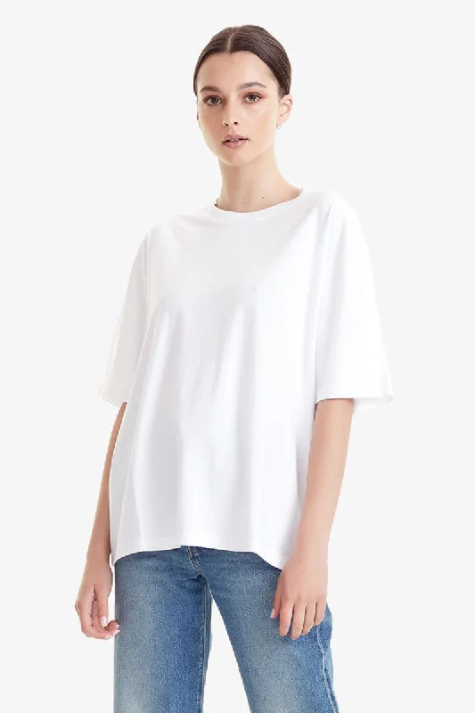 women's tops for gala dinnersCommoners - Organic Cotton Relaxed Tee, White