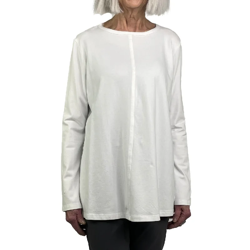 off-the-shoulder women's topsA-LINE CREWNECK TUNIC TEE