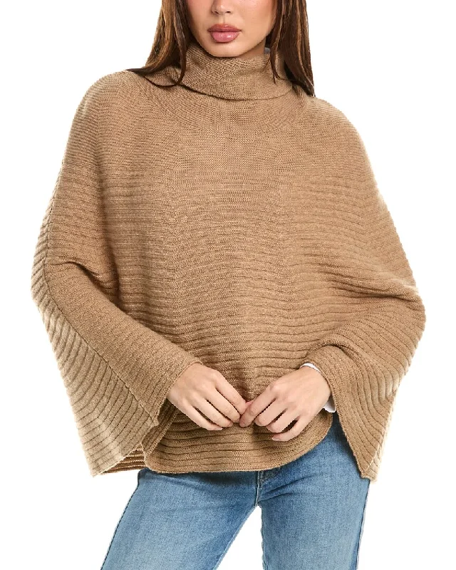 Extra-Large Knitted Crewneck SweatersForte Cashmere Cowl Wool & Cashmere-Blend Poncho