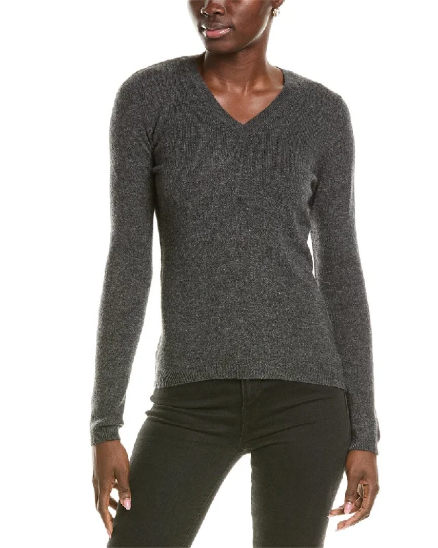 Dressy SweatersForte Cashmere V-Neck Cashmere Sweater