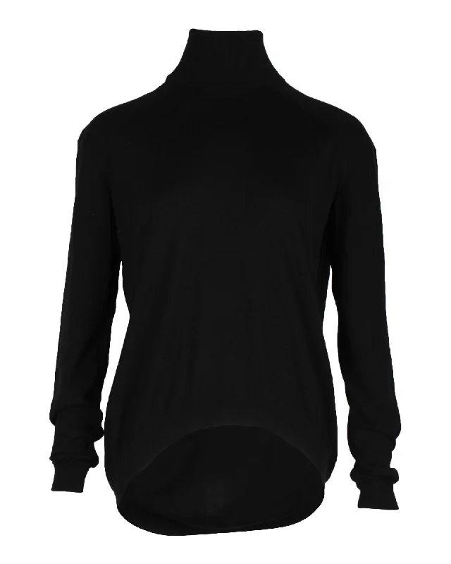 Soft SweatersGivenchy Mock Neck Sweater in Black Wool