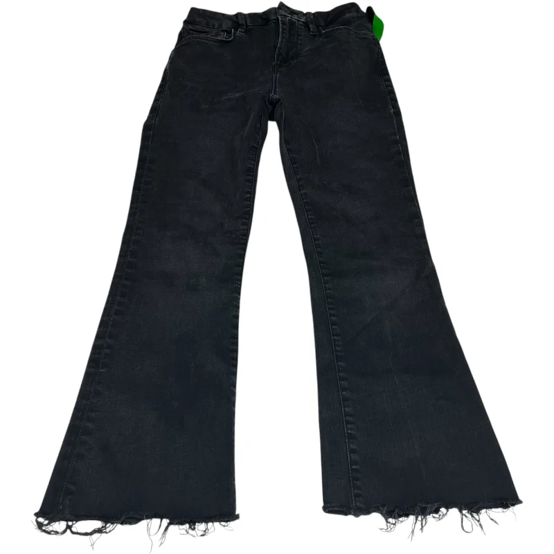 women's denim jeans for a night at the clubJeans Boot Cut By Frame In Black Denim, Size: 2