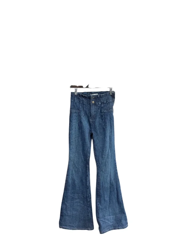 women's denim jeans for a cozy weekendJeans Flared By Free People In Blue Denim, Size: 4