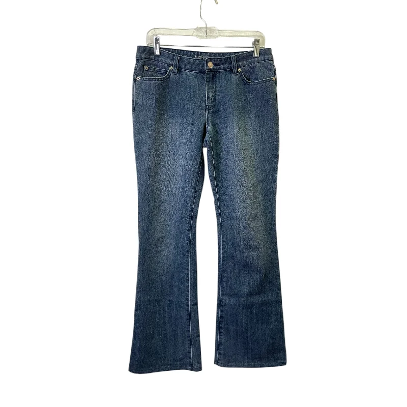 women's denim jeans with patchesJeans Flared By Michael By Michael Kors In Blue, Size:6