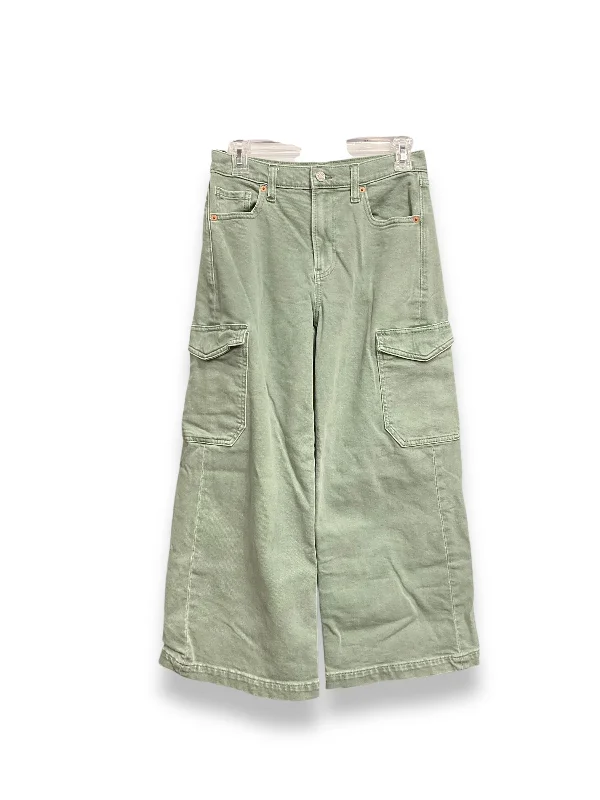 women's denim jeans for a comfortable fitJeans Wide Leg By Gap In Green, Size: 2